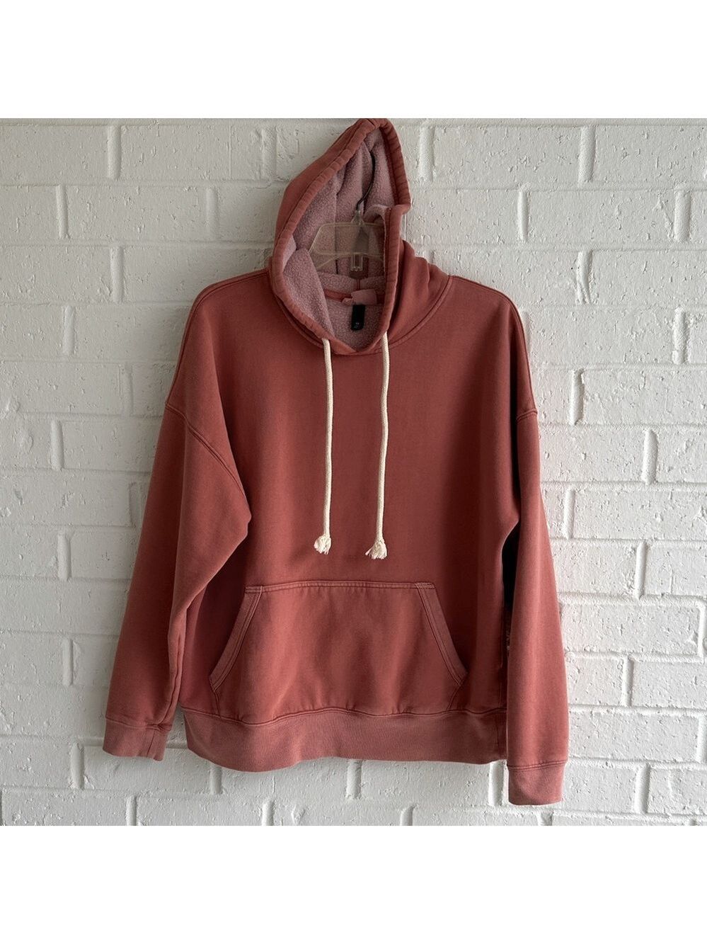 Universal Thread Women's Terracotta/Peach Fleece Hoodie Sweatshirt Size XXL